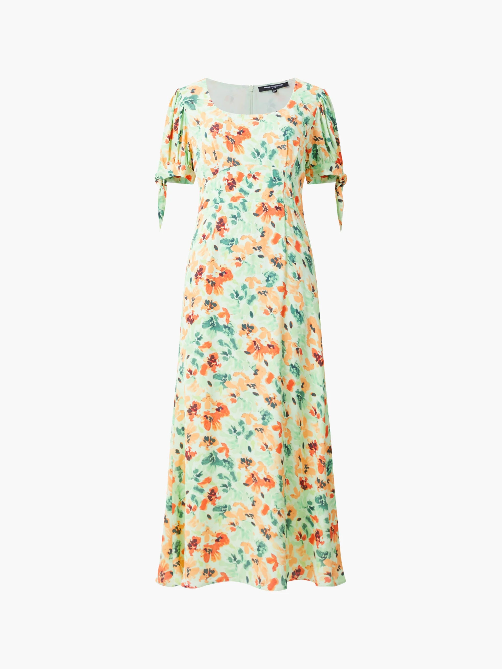 Eve Crepe Scoop Neck Midi Dress