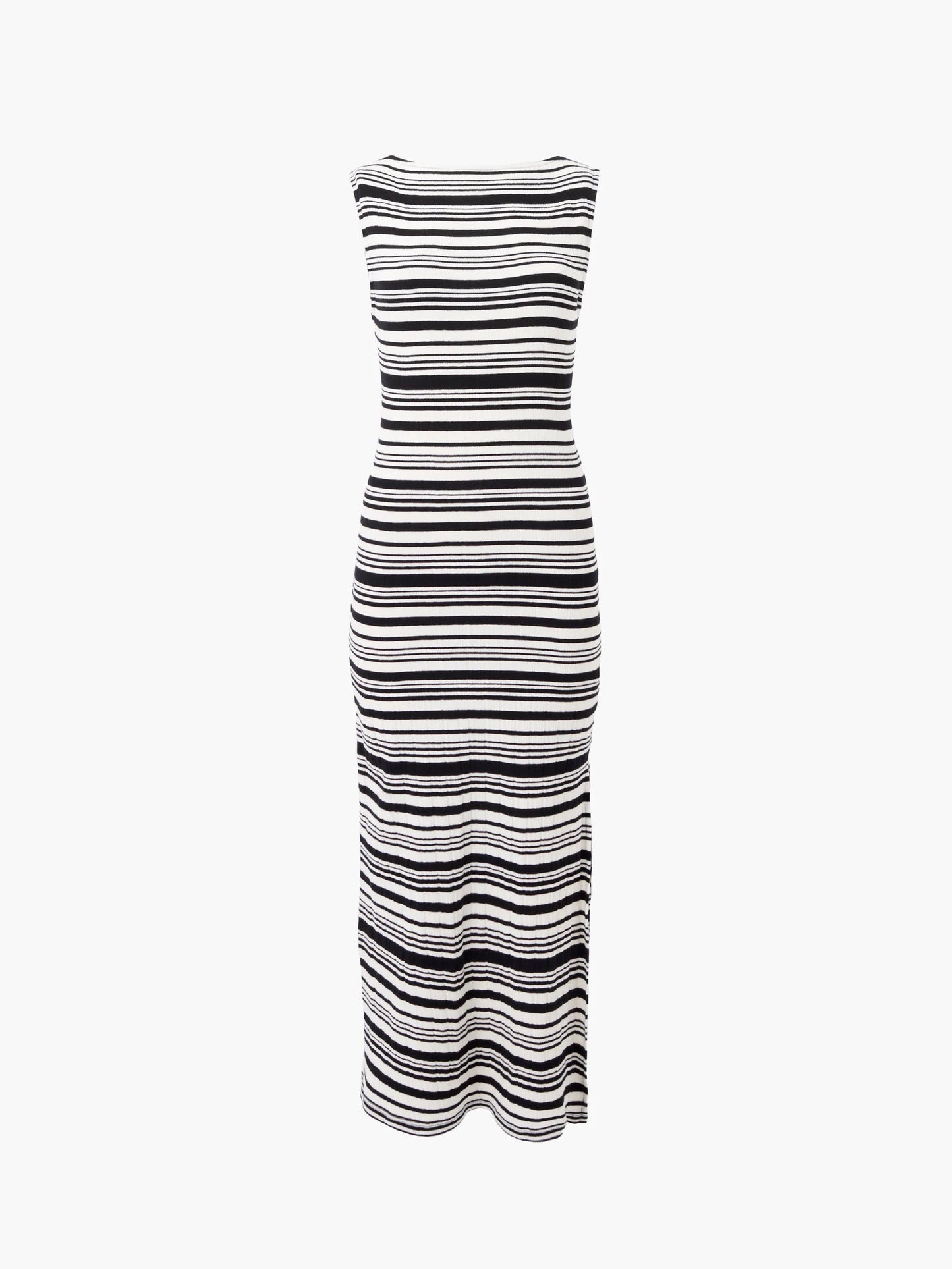 Sasia Rib Stripe Sleeveless Dress