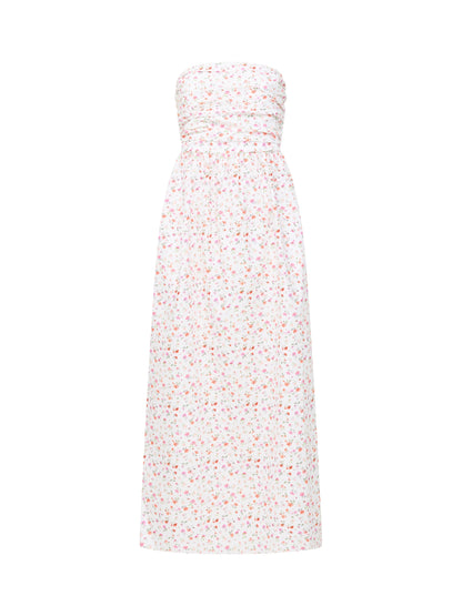 Nomi Cotton Bandeau Maxi Dress