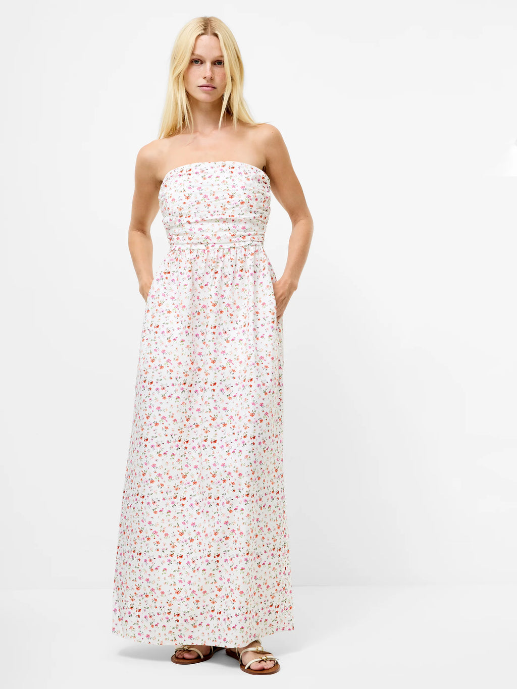 Nomi Cotton Bandeau Maxi Dress