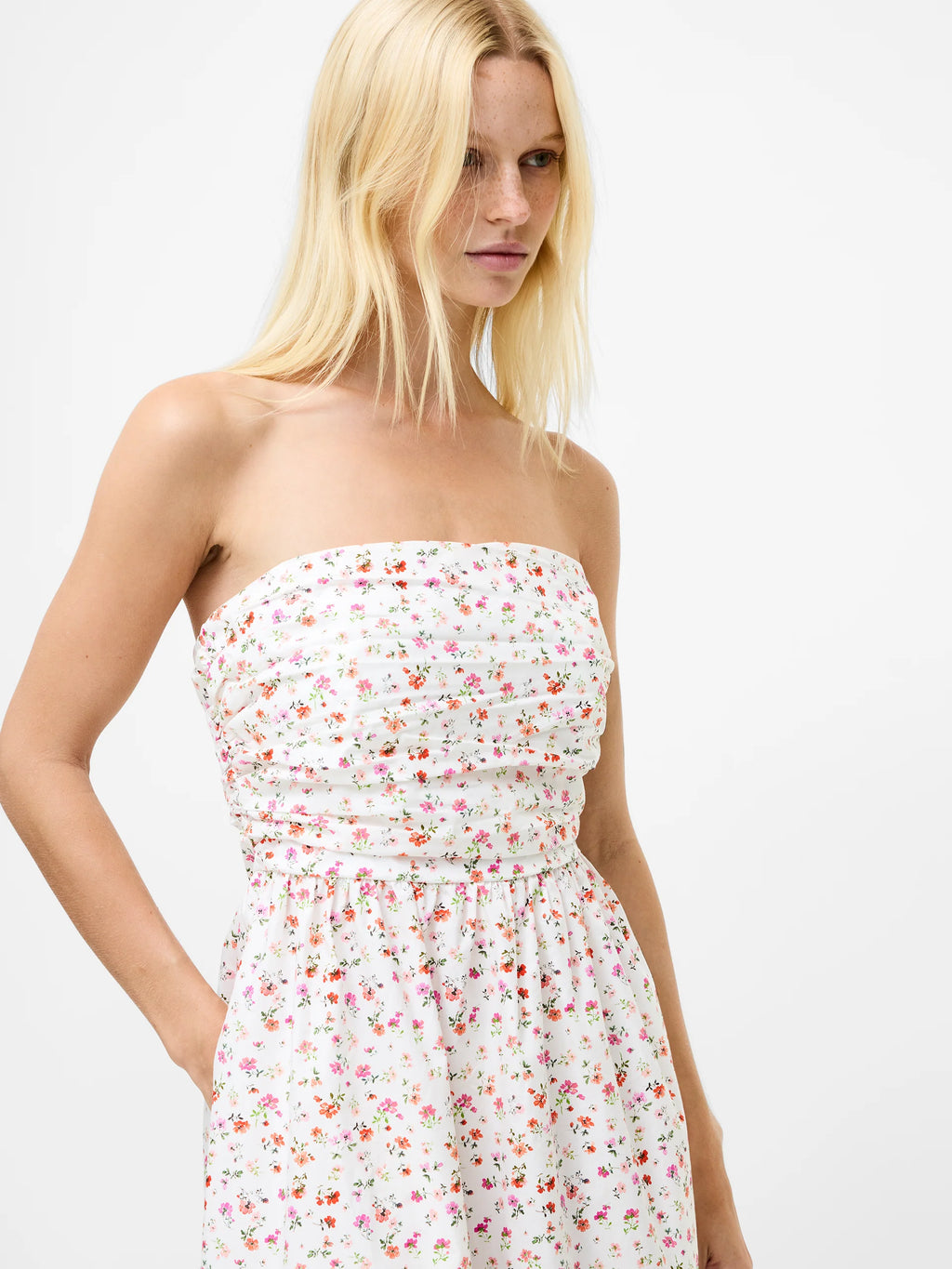 Nomi Cotton Bandeau Maxi Dress