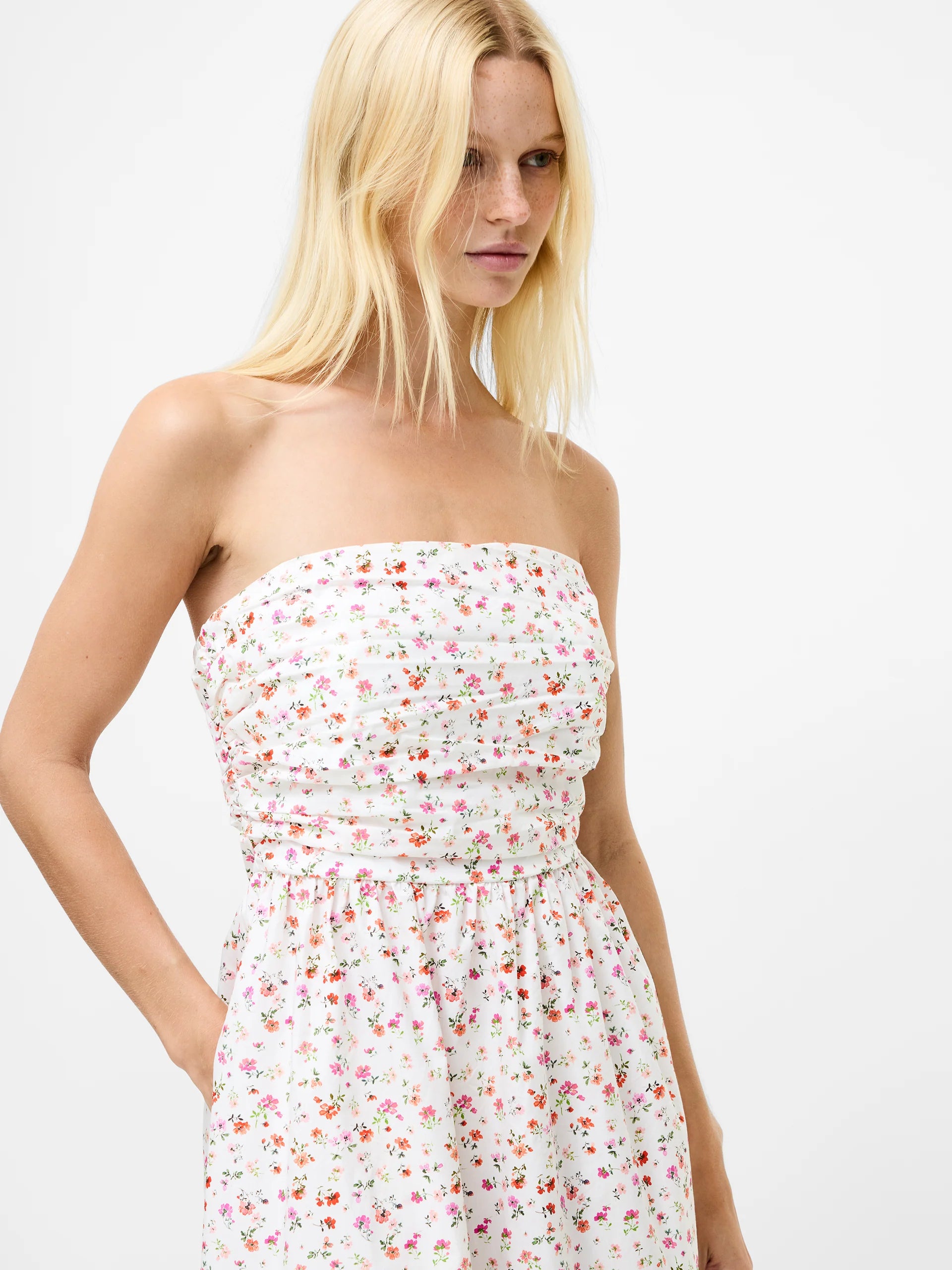 Nomi Cotton Bandeau Maxi Dress