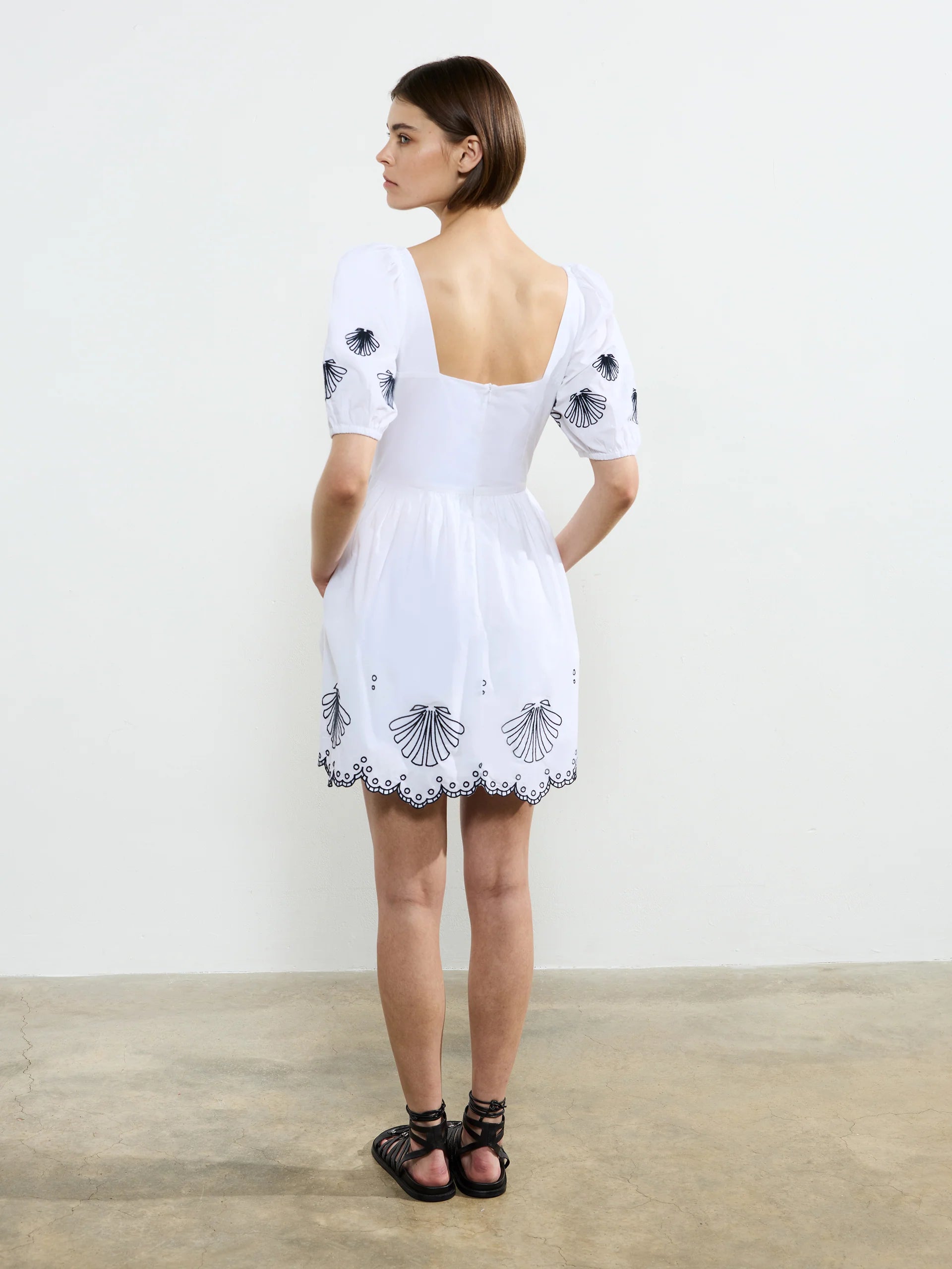 Cambria Cotton Anglaise Mini Dress