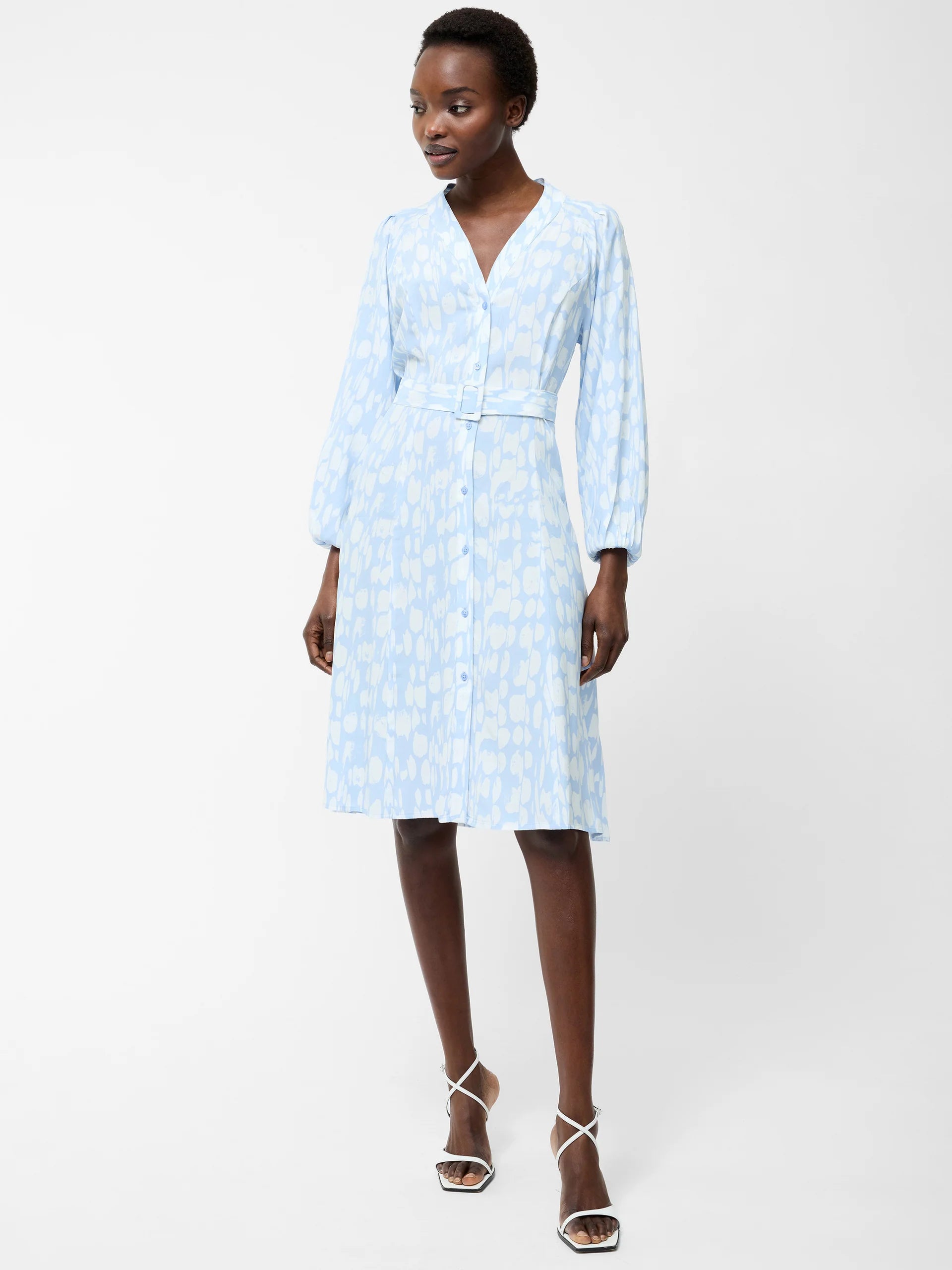 Islanna Long Sleeve Belted Midi Dress