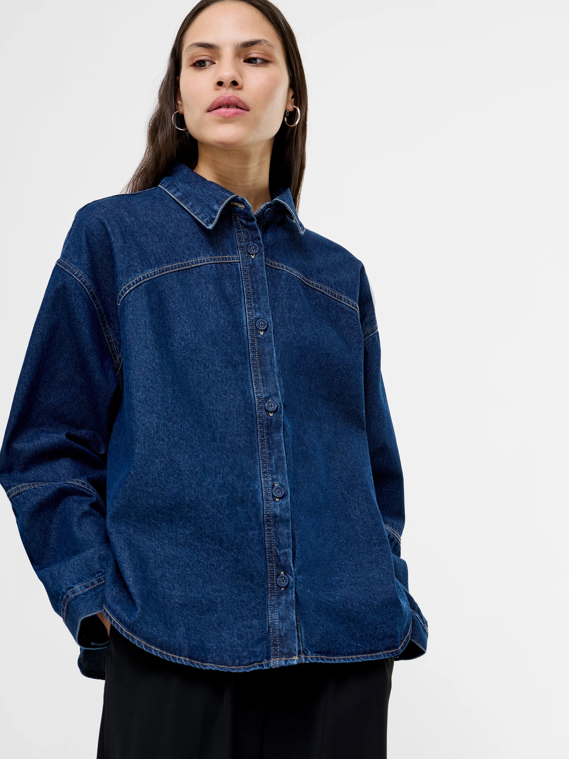 Archie Denim Cropped Shirt