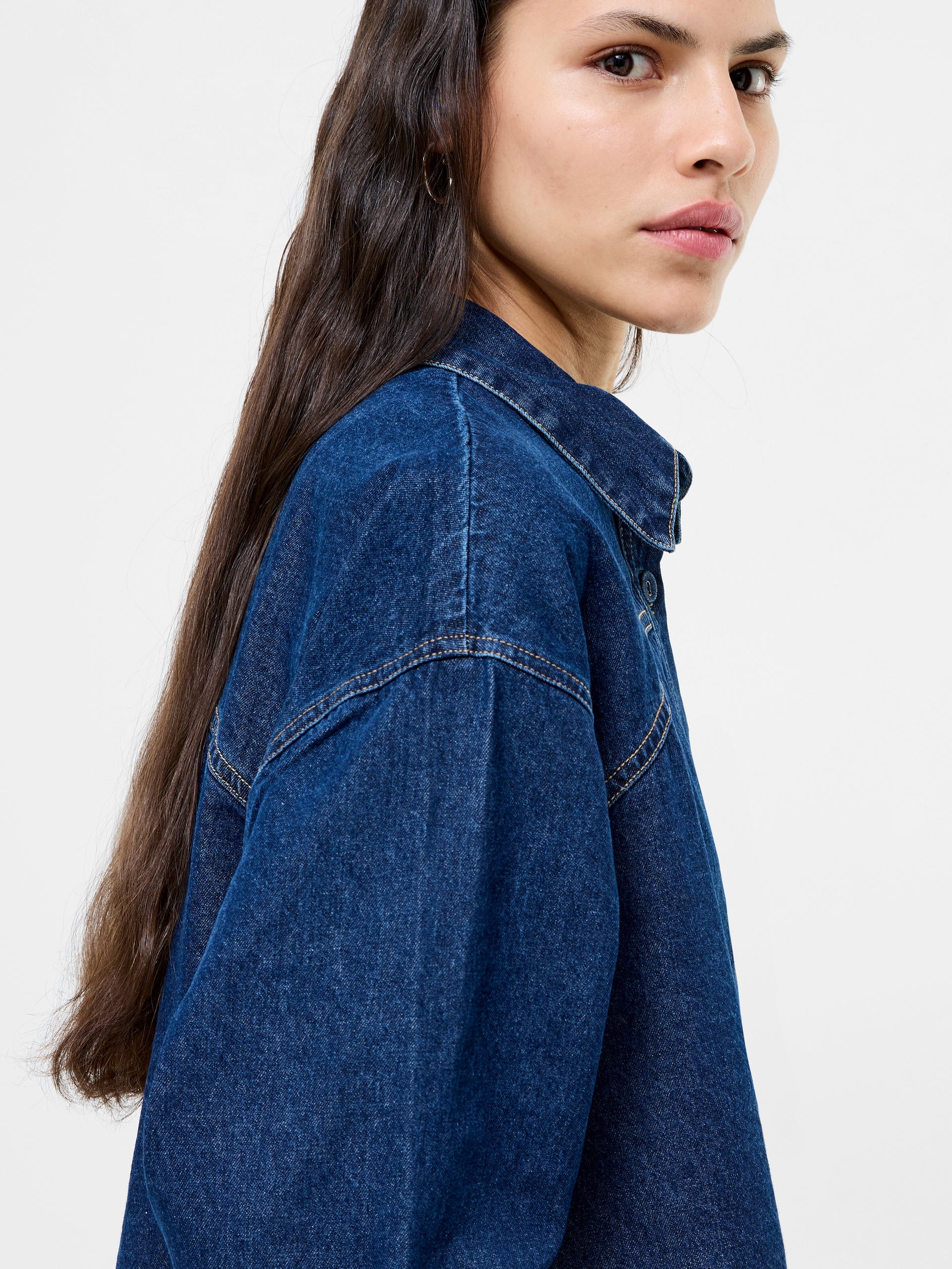 Archie Denim Cropped Shirt