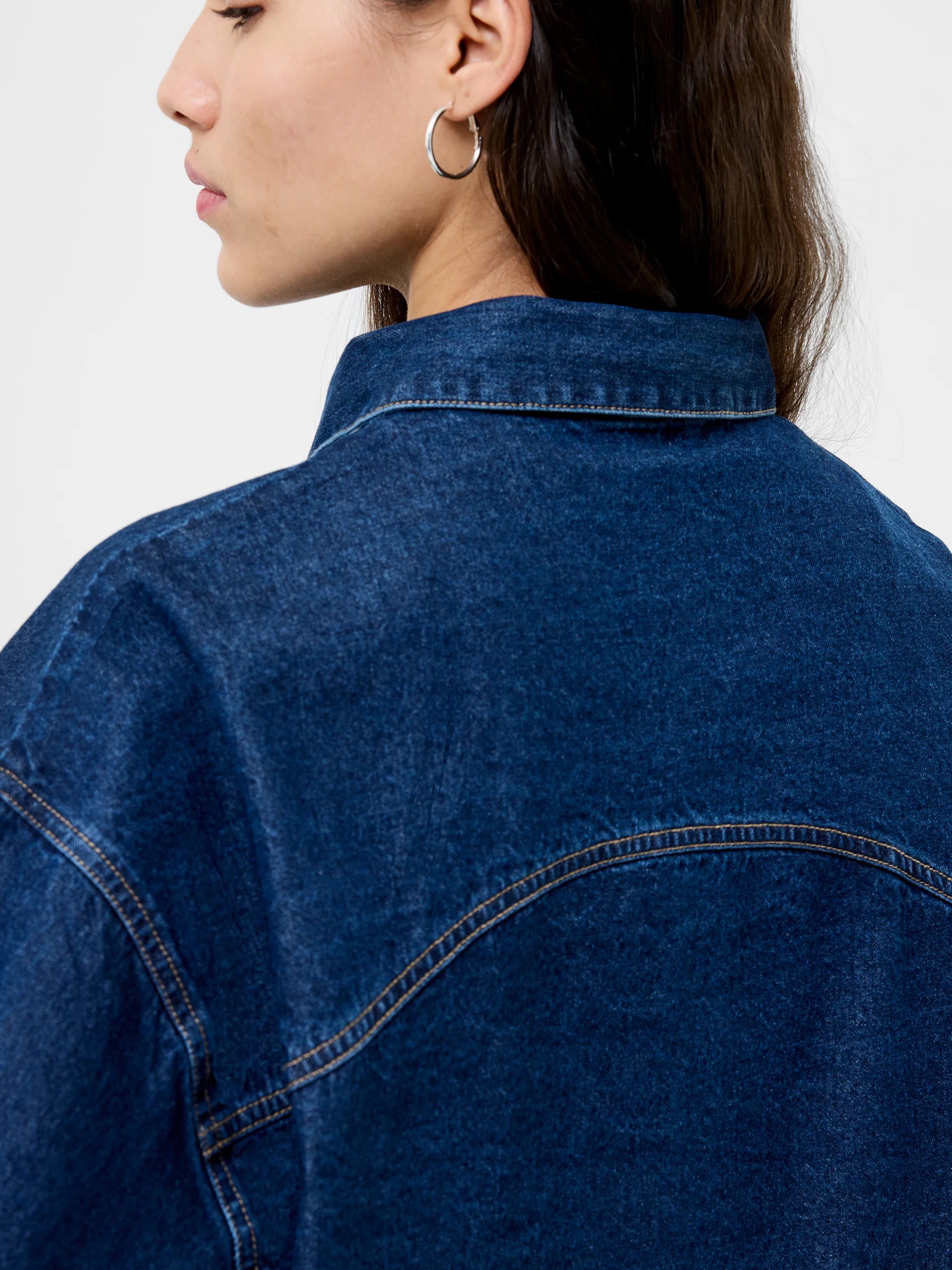 Archie Denim Cropped Shirt