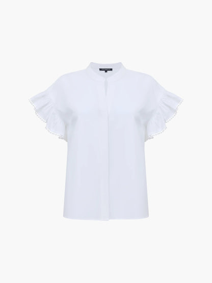 Sindey Cotton Half Placket Trim Detail Shirt