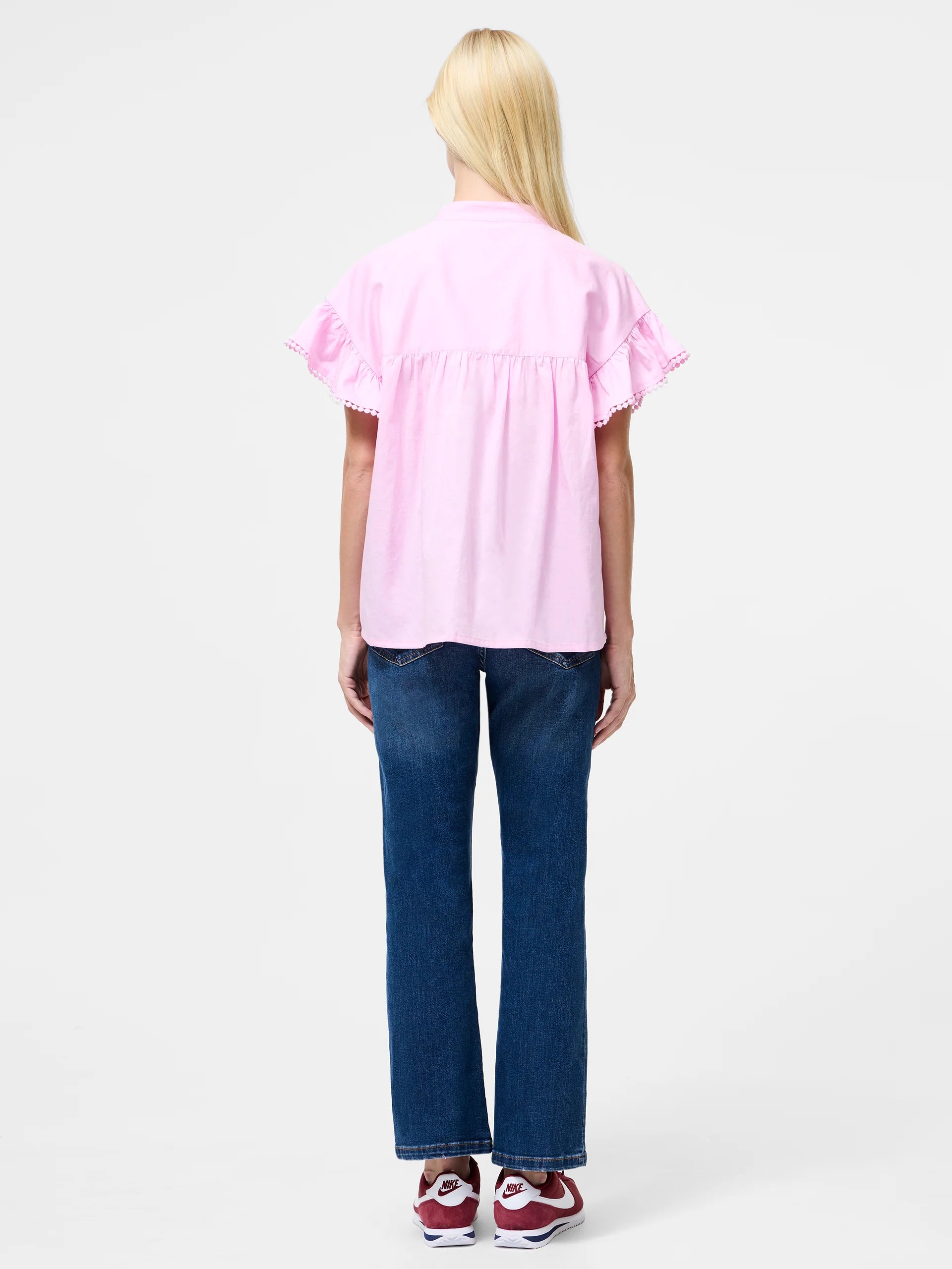 Sindey Cotton Half Placket Trim Detail Shirt