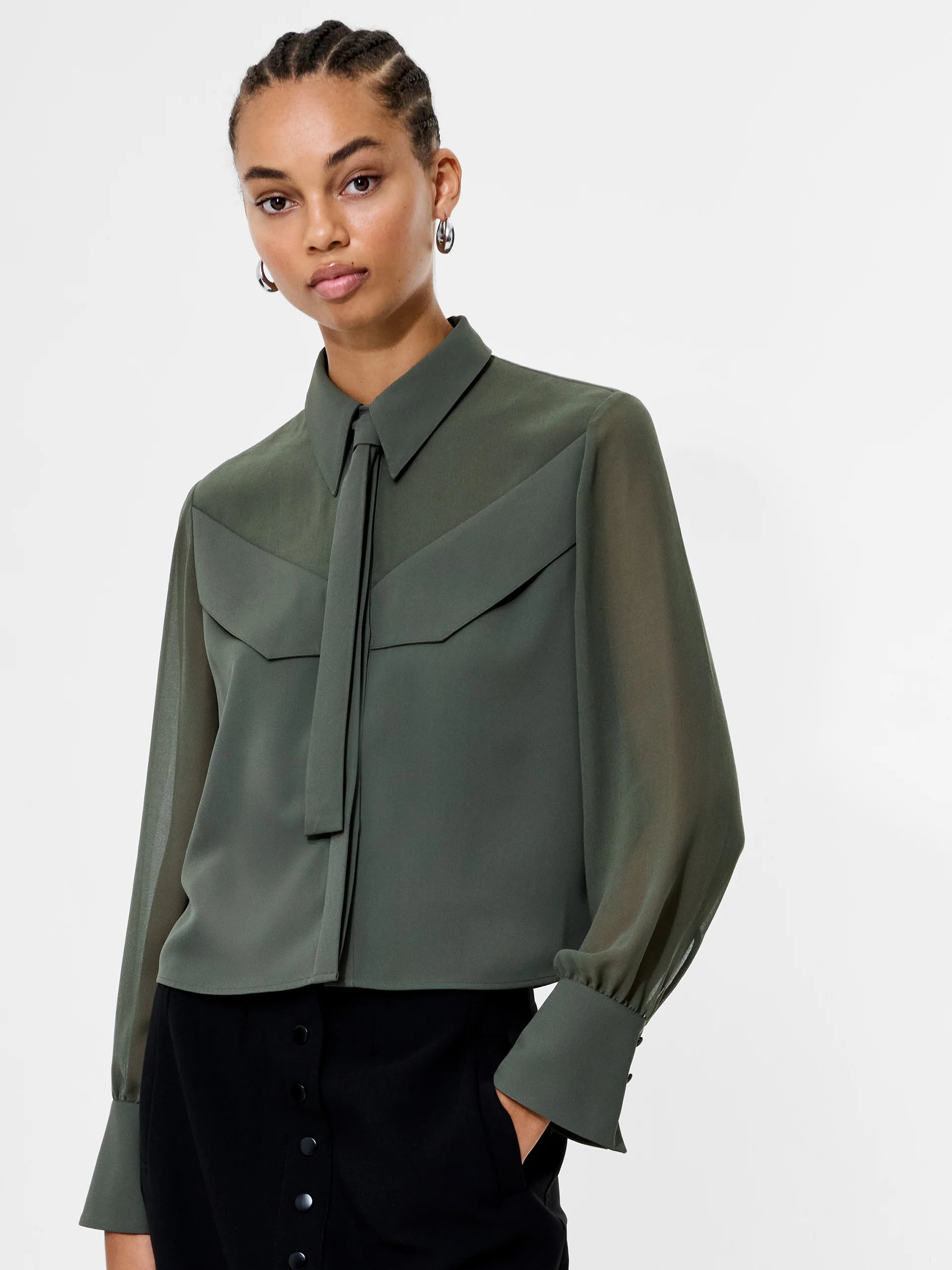 Arezzo Neck Tie Shirt