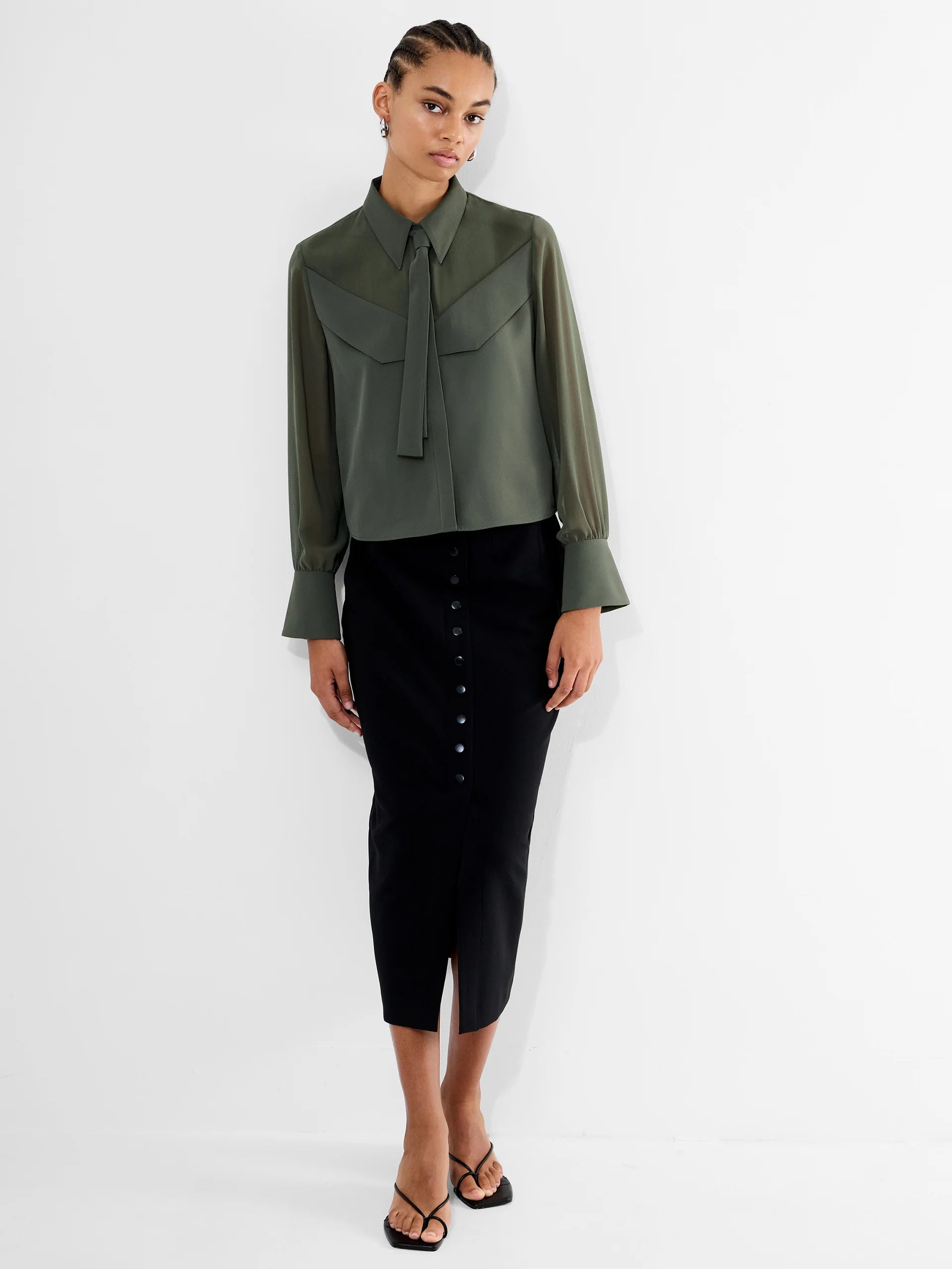 Arezzo Neck Tie Shirt