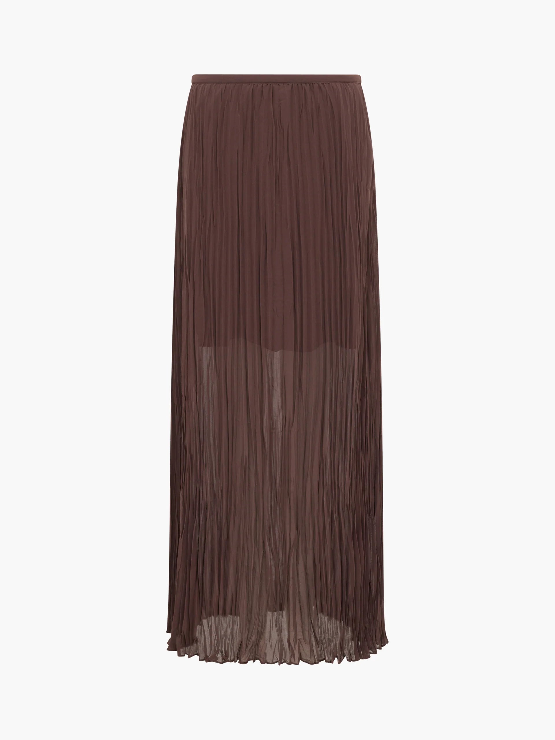 Saylor Pleated Overlay Maxi Skirt