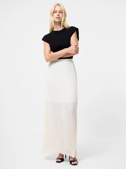Saylor Pleated Overlay Maxi Skirt