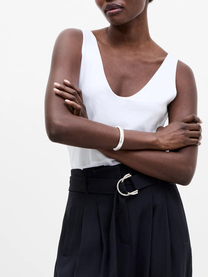 Vinnie Tailored D-Ring Belted Wide Leg Trousers