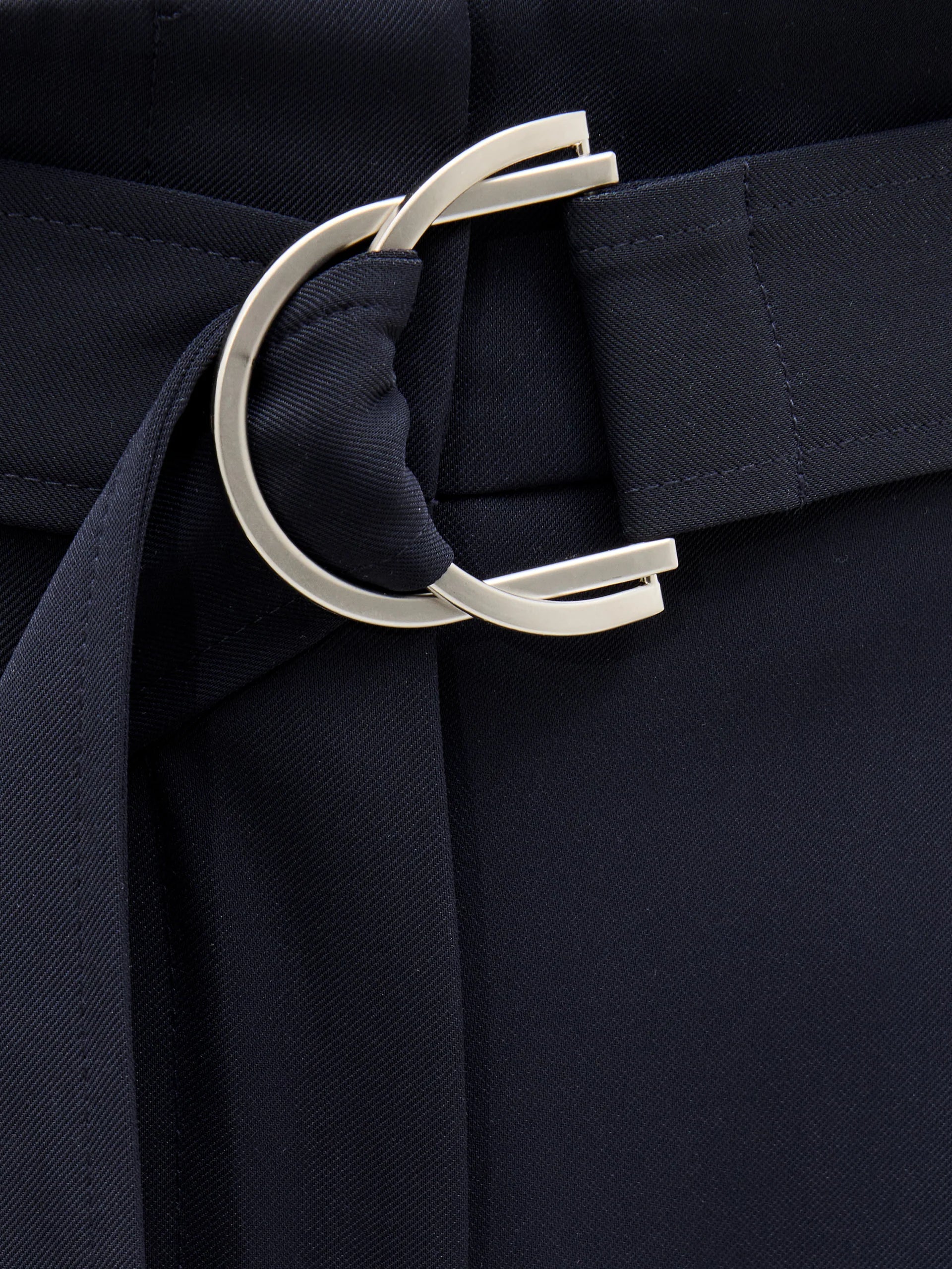 Vinnie Tailored D-Ring Belted Wide Leg Trousers