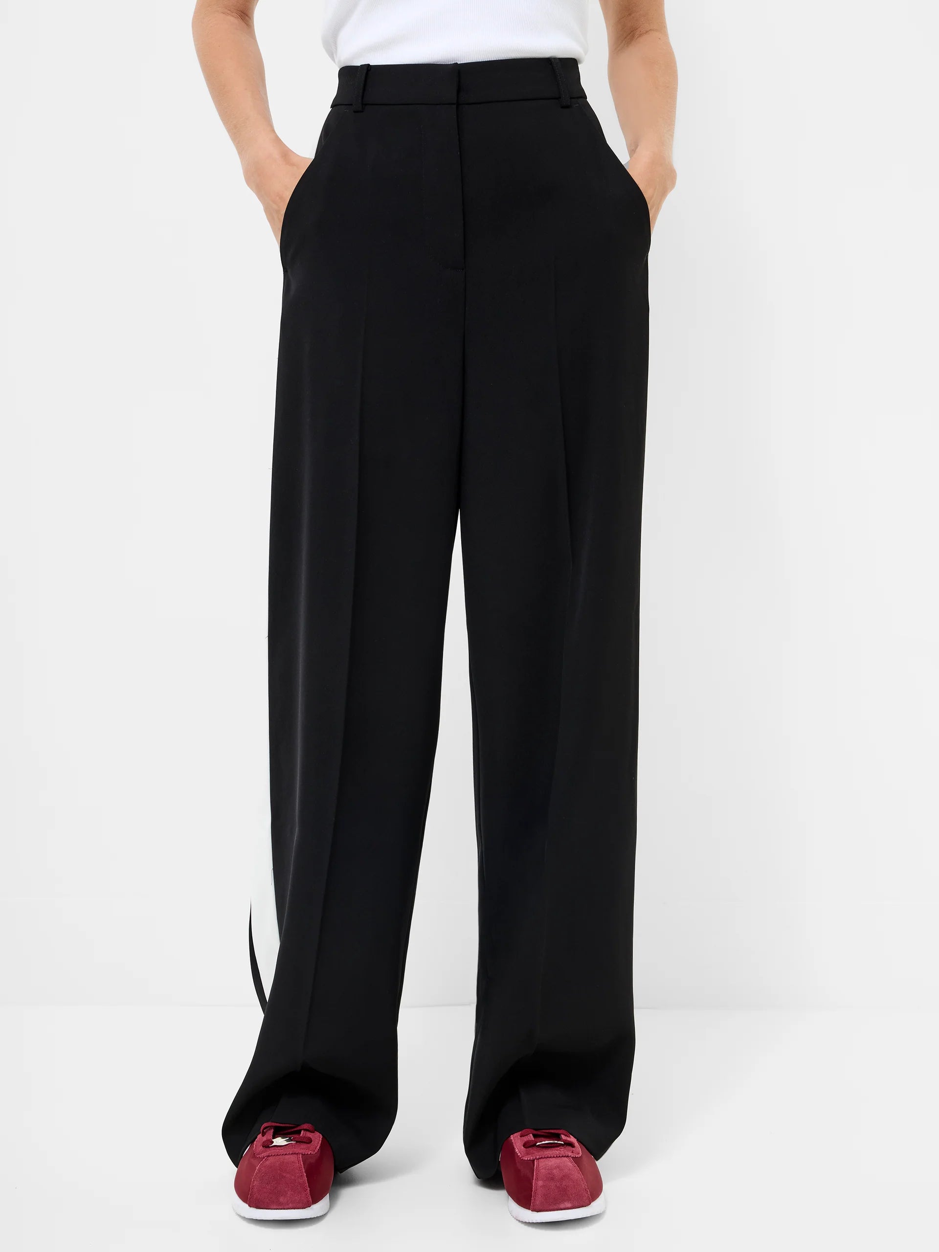 Vinnie Side Stripe Wide Leg Trousers
