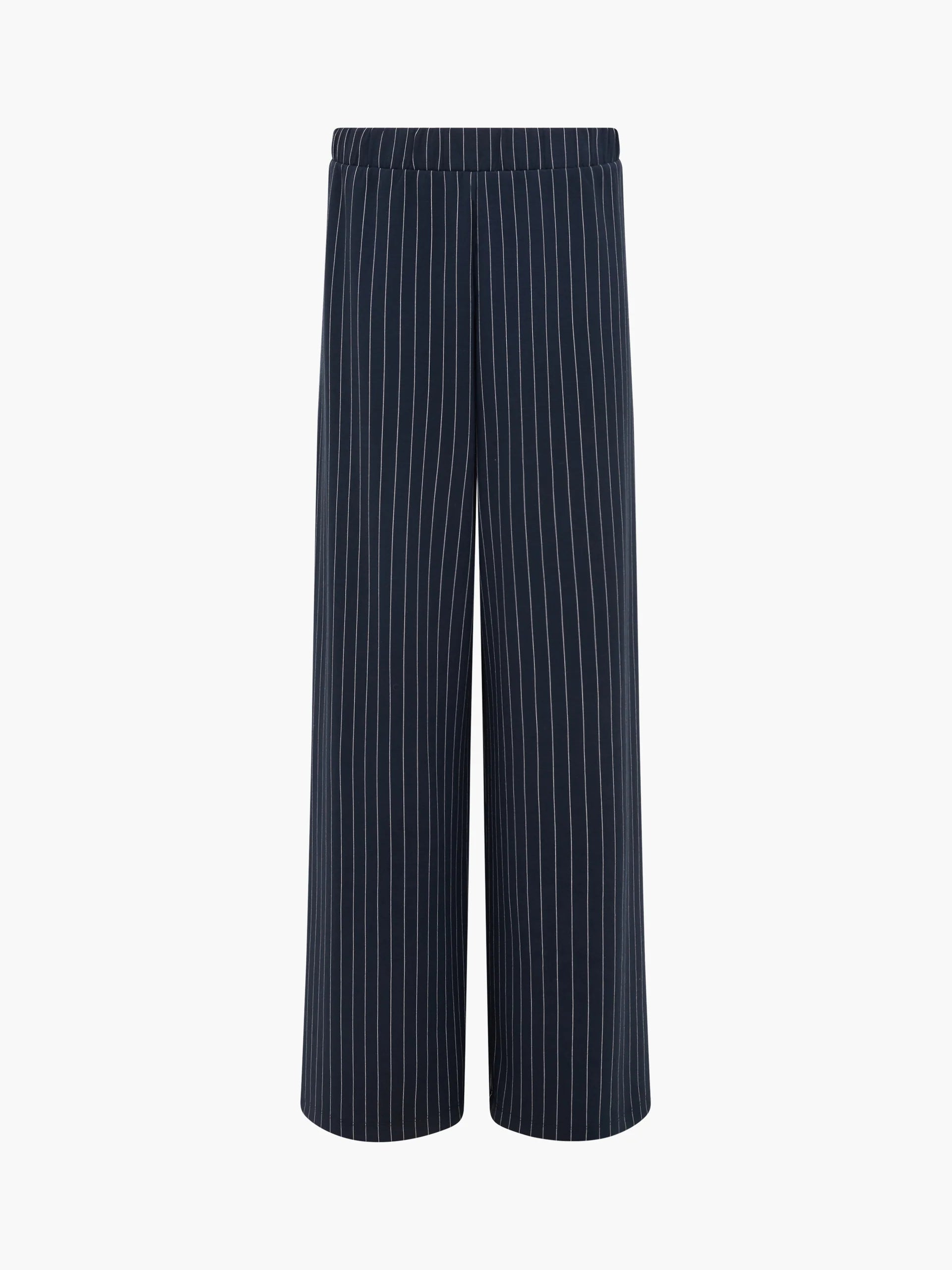 Regina Jersey Pinstripe Wide Leg Trousers