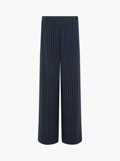 Regina Jersey Pinstripe Wide Leg Trousers