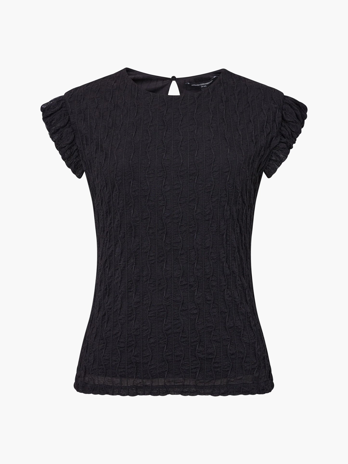 Wanda Textured Jersey Peplum Top