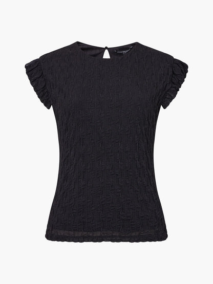 Wanda Textured Jersey Peplum Top