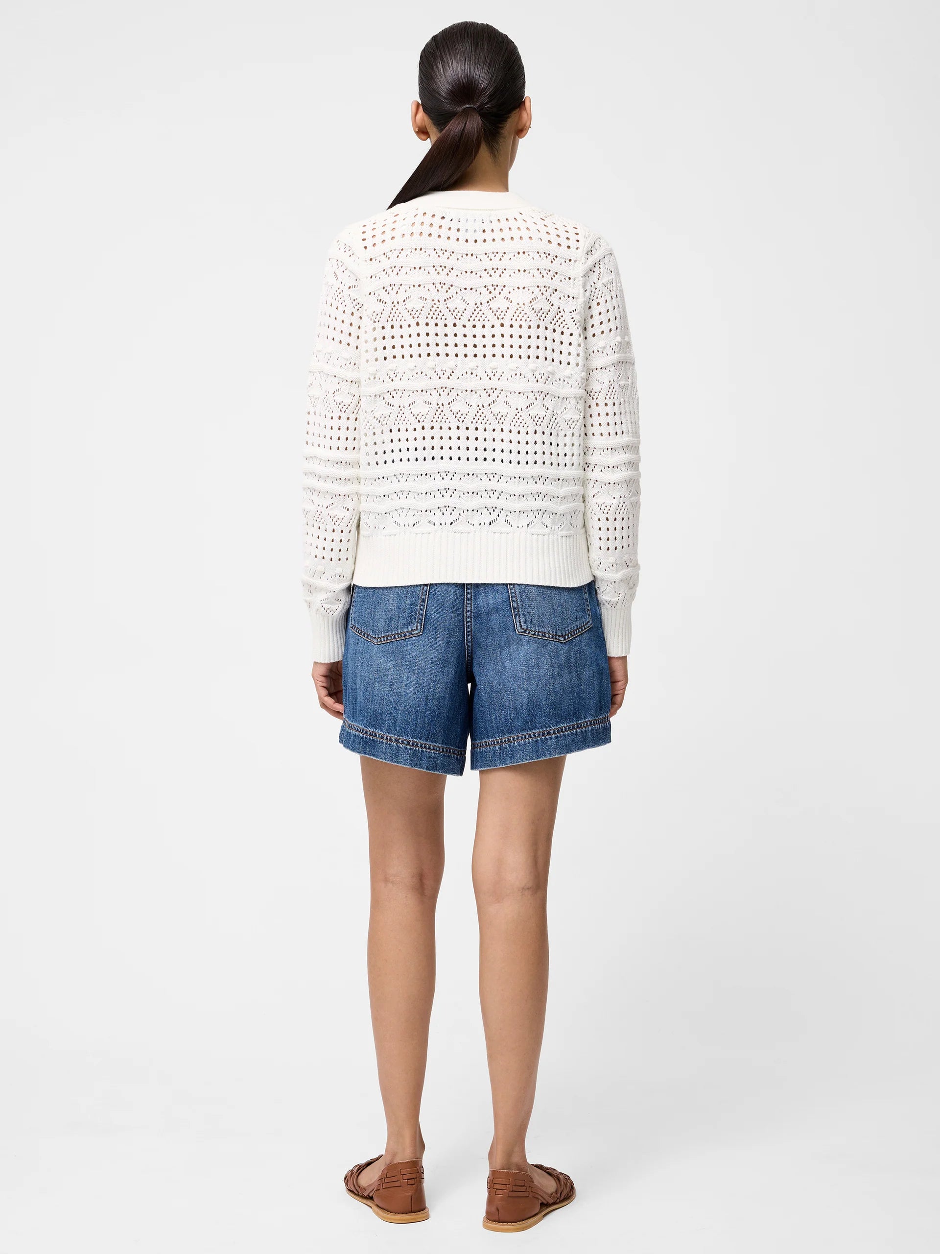 Crochet Bobble Knit Cardigan