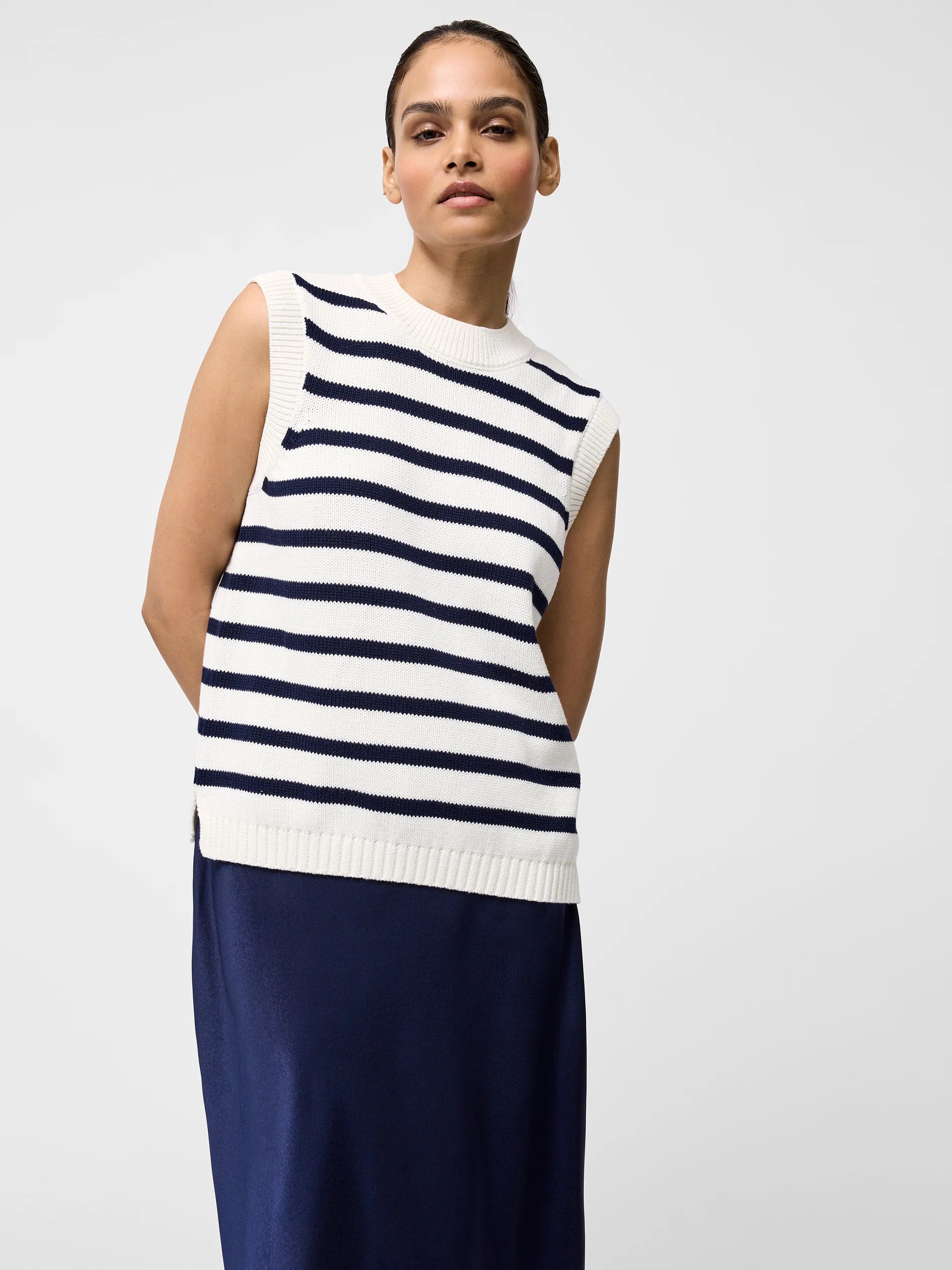 Striped Oversize Knit Tank
