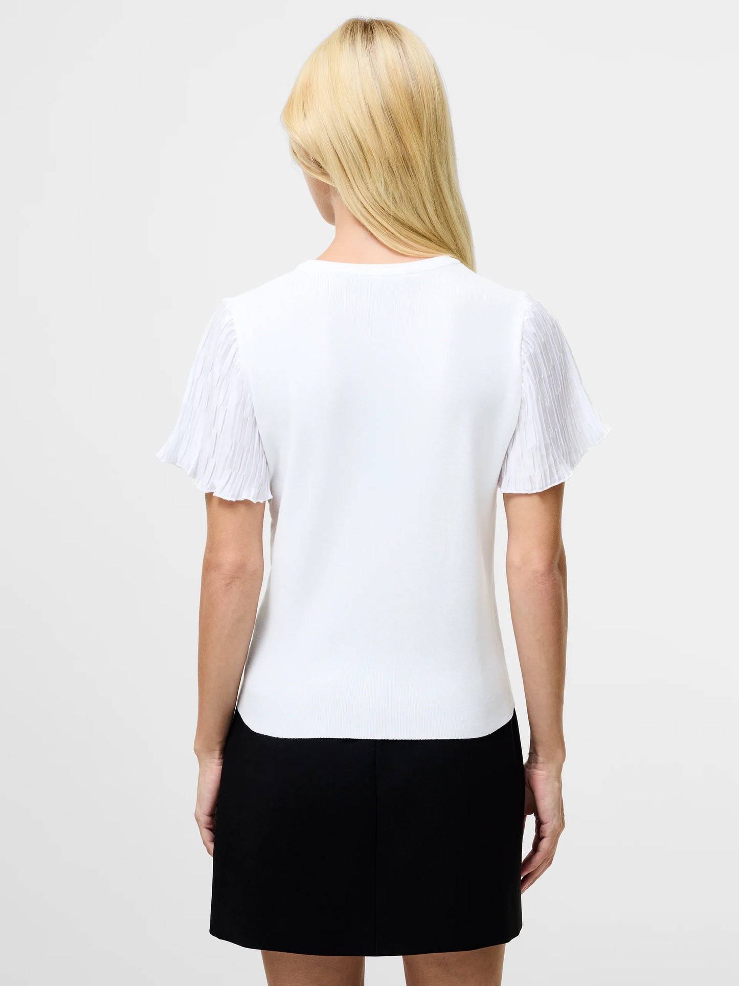 Levy Pleated Short Sleeve Top