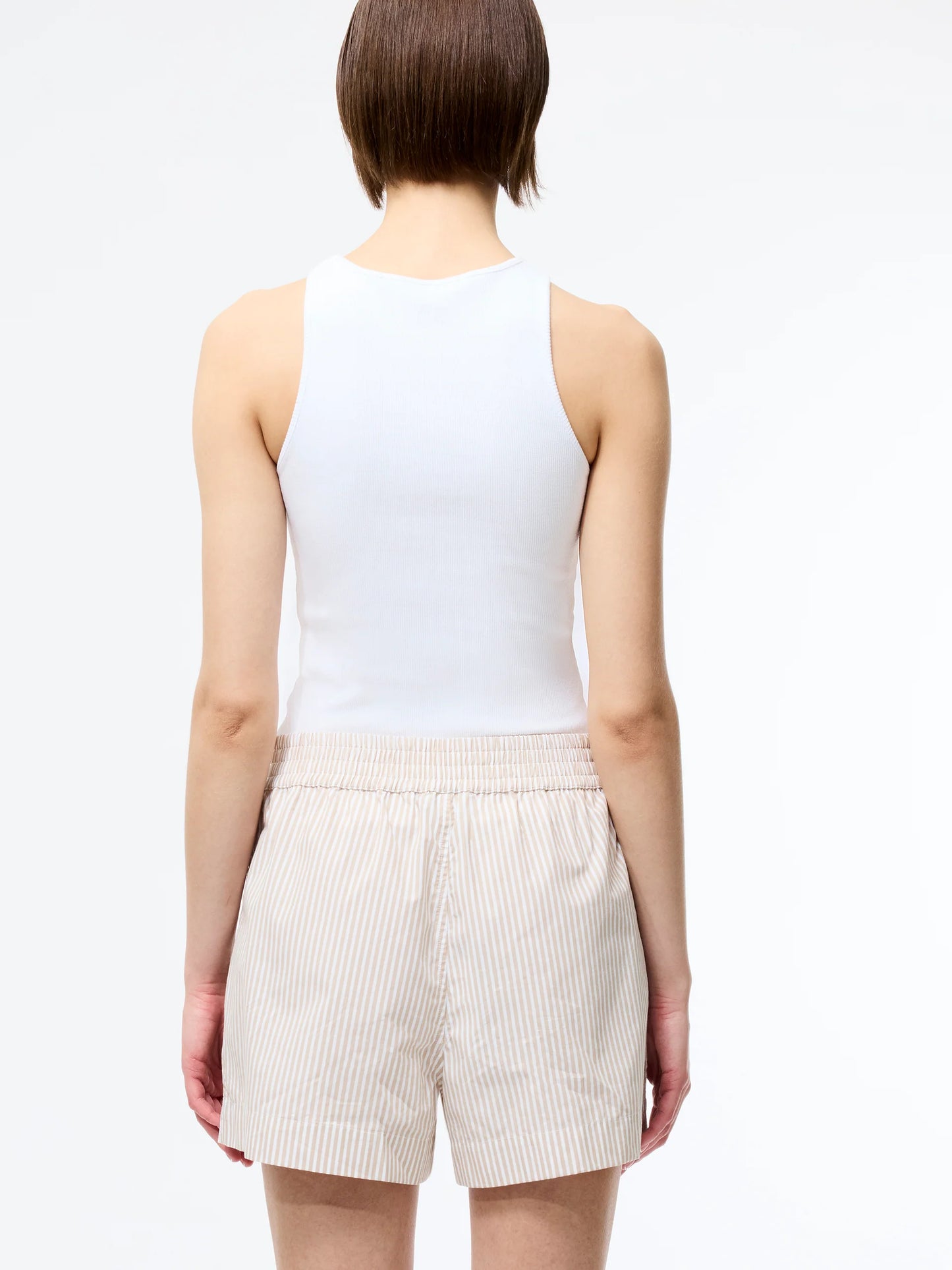 Rhodes Poplin Stripe Pull-On Shorts