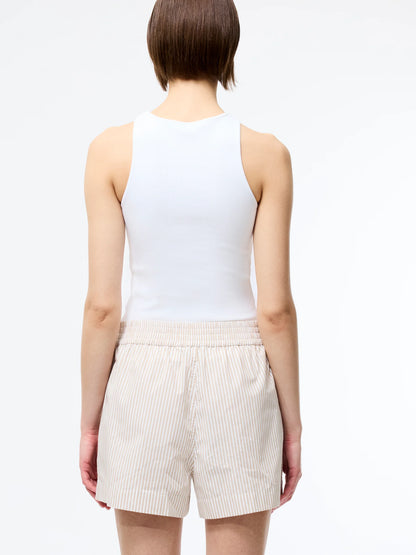 Rhodes Poplin Stripe Pull-On Shorts