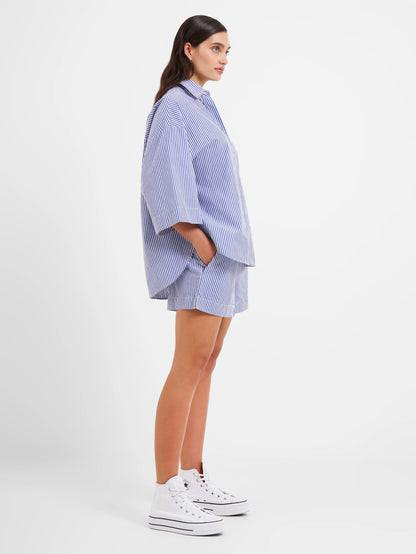 Rhodes Poplin Stripe Pull-On Shorts