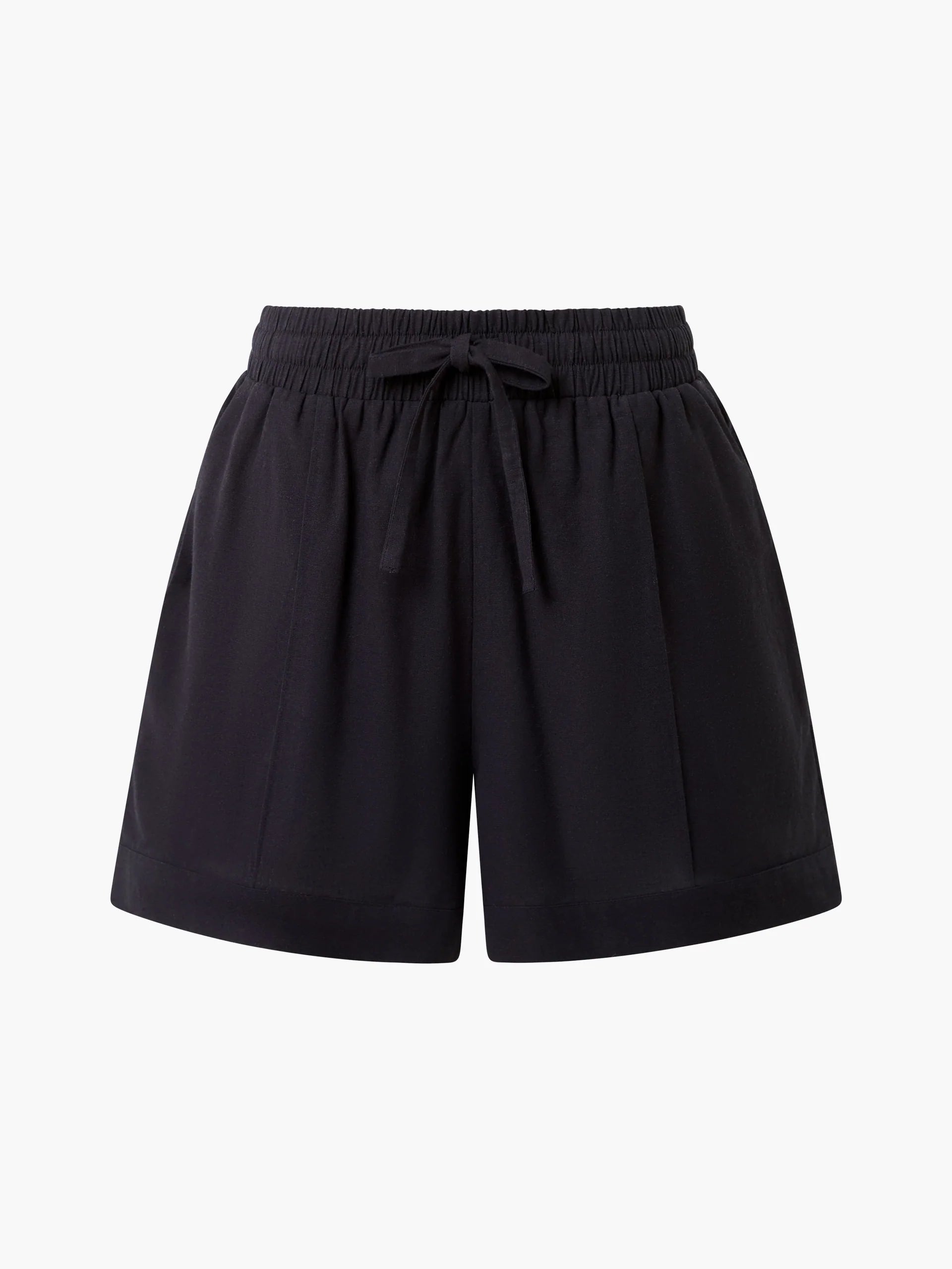 Clare Linen Blend Tie Shorts